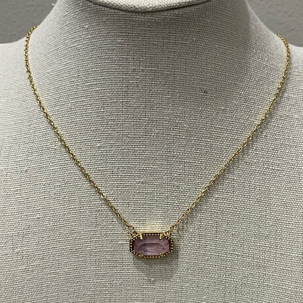 Elegant Gold and Alexandrite (Health)-June Birthstone Pendant Necklace